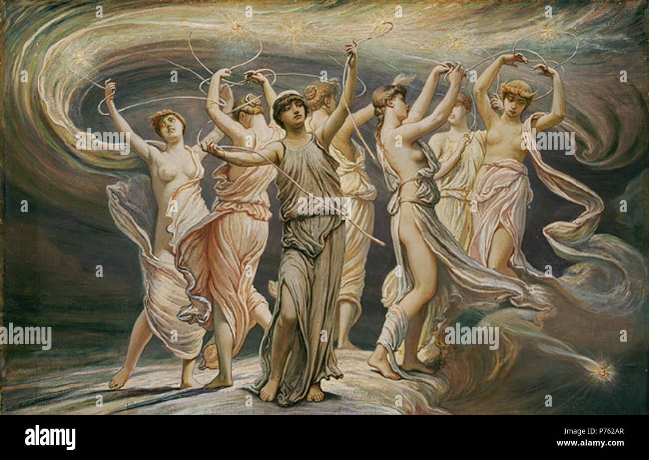 . Le Pleiadi . Le Pleiadi . 1885 188 Pleiadi Elihu Vedder Foto Stock