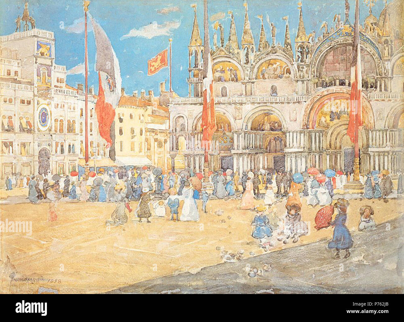 . San Marco a Venezia 1898 189 Prendergast Maurice San Marco-s Venezia 1898 Foto Stock