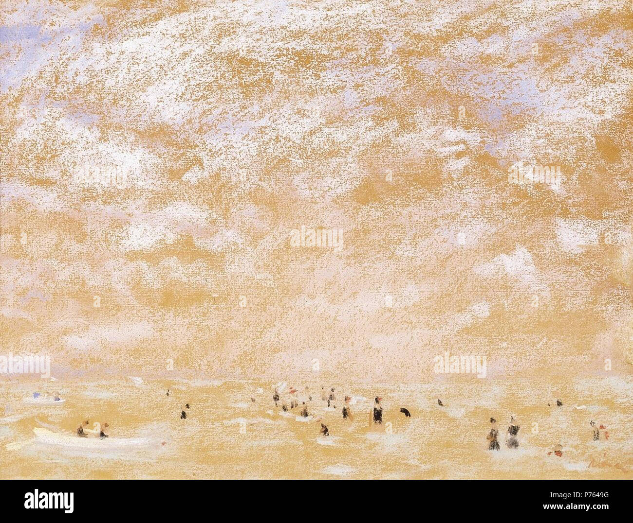 . Cielo violaceo sul lago Balaton data sconosciuta 201 Rippl violaceo cielo sul Lago Balaton Foto Stock