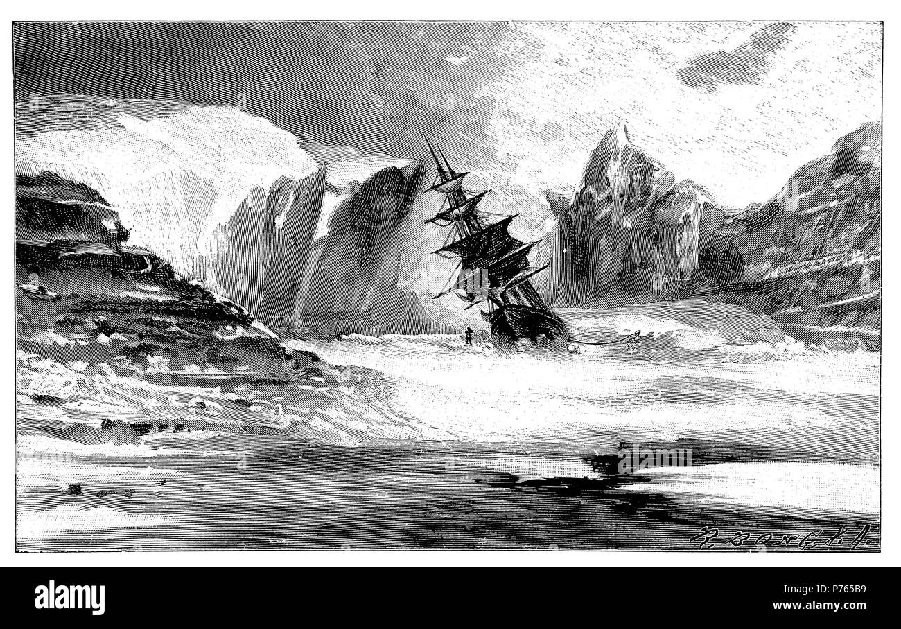 Kane spedizione in ghiaccio del Smith-Sunder. Dopo: "La seconda spedizione Grinell', 1902 Foto Stock