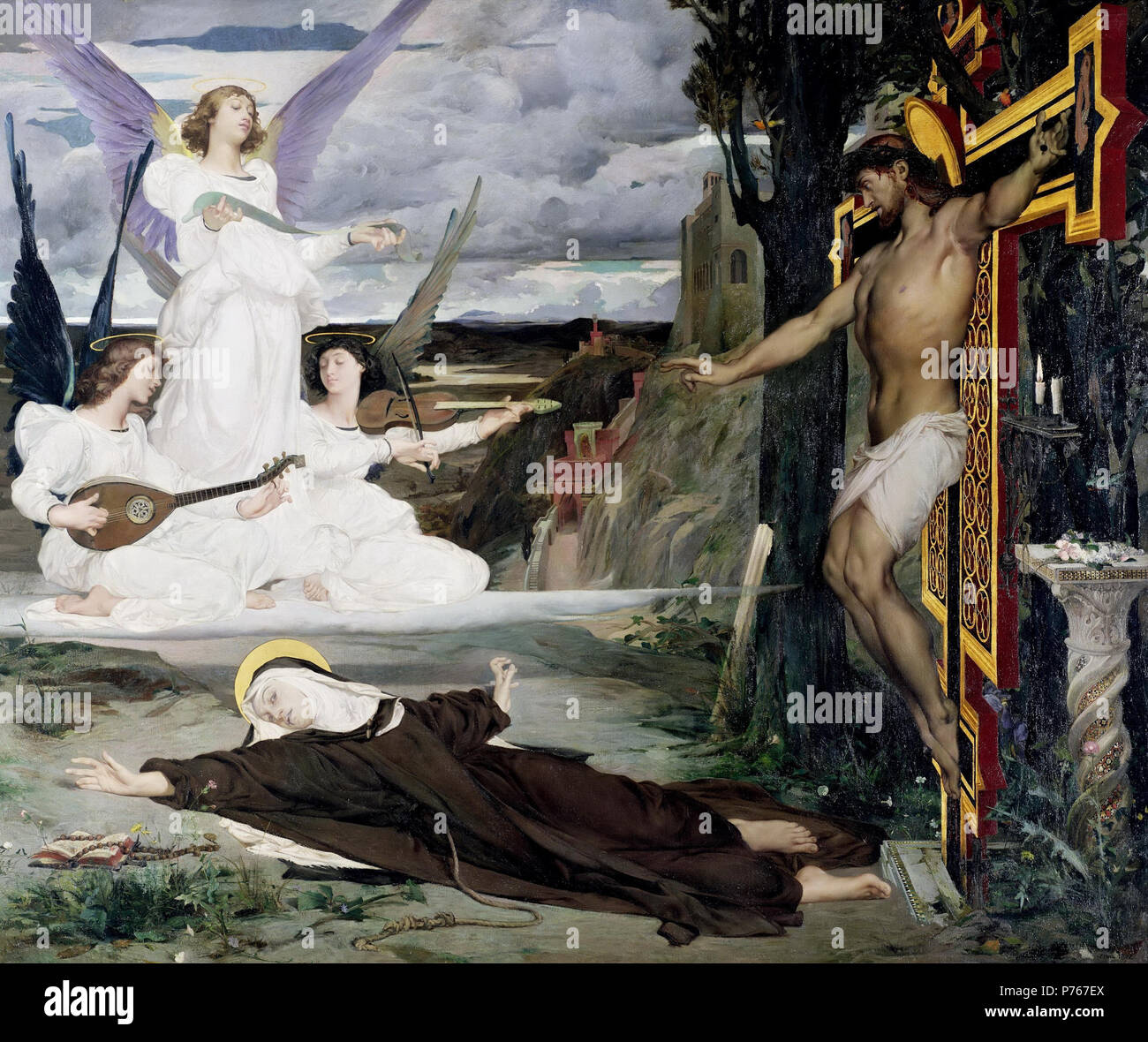 . La Vision 1872 57 Luc-Olivier Merson - La visione (1872) Foto Stock