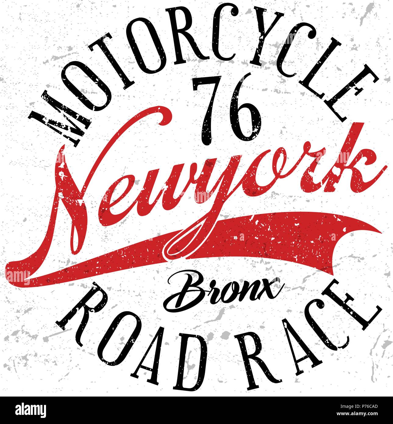 Bronx New York sport tipografia; t-shirt grafica; vettori Illustrazione Vettoriale