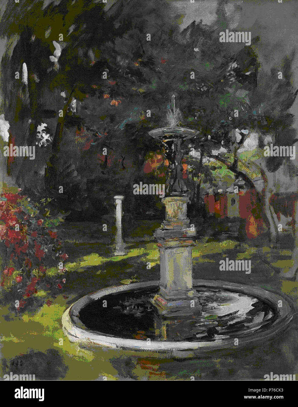Inglese: la Fontana di James Jebusa Shannon, dopo il 1910, 32 x 25 in (81.28 x 63,5 cm), olio su tela . dopo 1910 211 "Fontana" da James Jebusa Shannon, dopo 1910 Foto Stock
