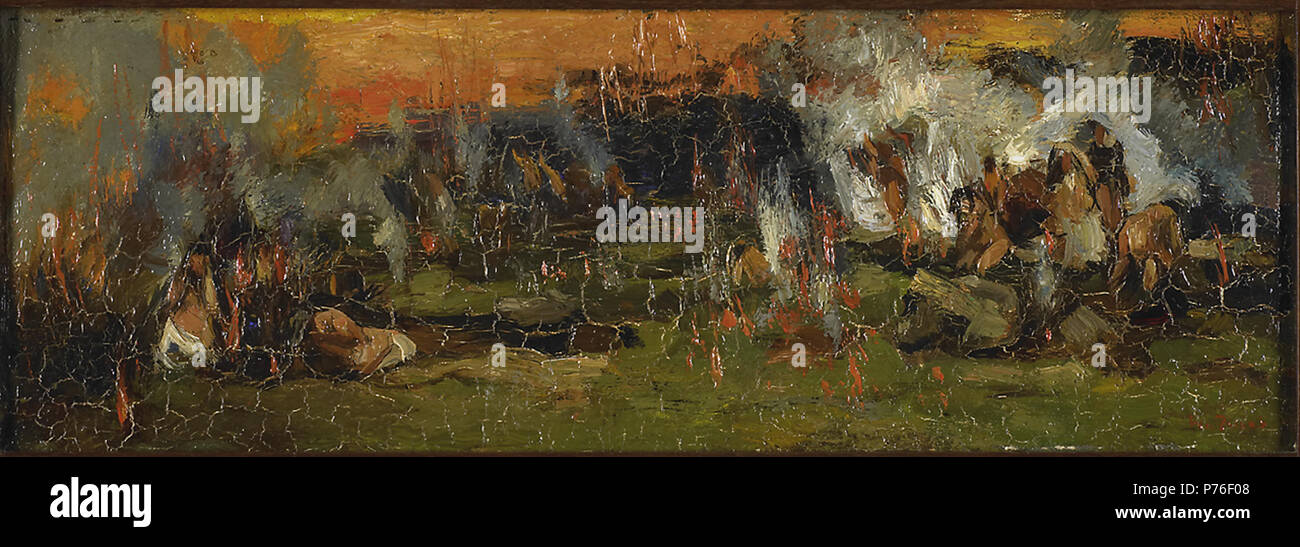 . Inglese: la distruzione di Sodoma e Gomorra. Nederlands: De verdelging van en Sodoma Gomorra. Titolo alternativo: Nederlands: De verdelging van Sodoma Gomorra en (Genesi 19:24) (RKDimages, Kunstwerknummer 22844). ± 1900-1931 (1878-1931) 229 Willem de Zwart - De verdelging van Sodoma Gomorra en Foto Stock