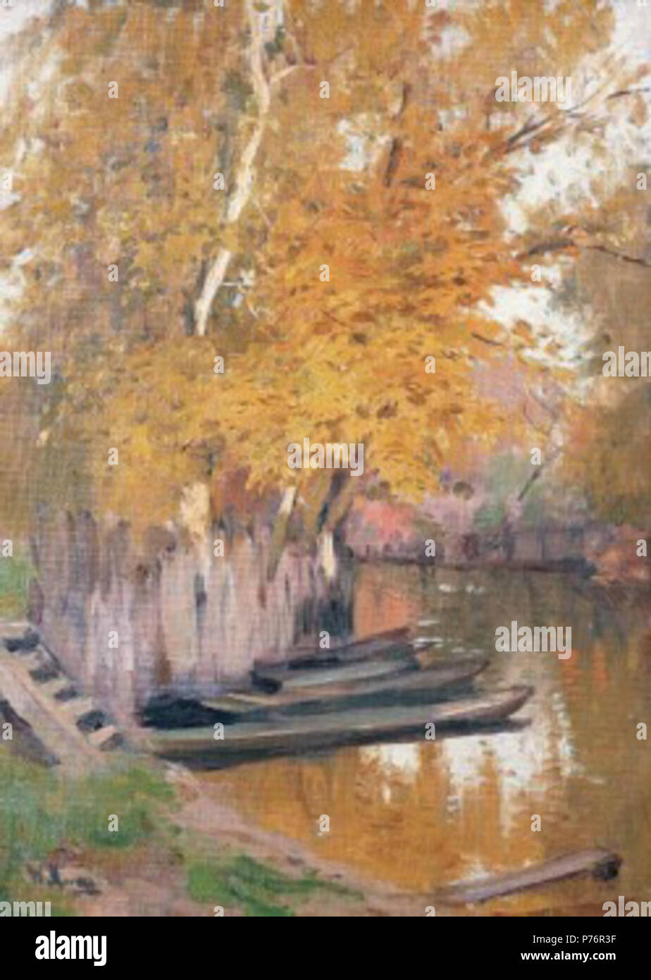 . Deutsch: Spreewald-Idyll data sconosciuta 227 Walter Moras - Spreewald-Idyll Foto Stock