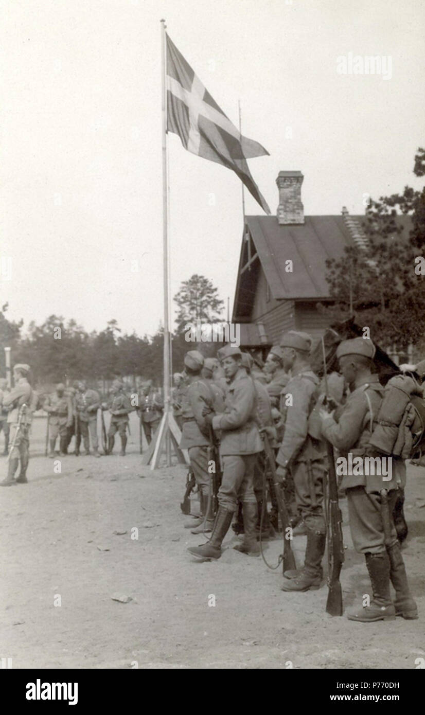 Inglese: volontari danesi in estone di Guerra di Indipendenza nel 1919 . 1 gennaio 1919 1 volontari danesi in estone di Guerra di Indipendenza nel 1919 Foto Stock