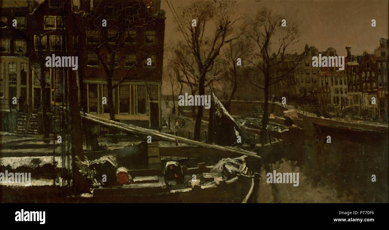 . Inverno in Amsterdam circa 1900-1901 11 George Hendrik Breitner - Inverno te Amsterdam Foto Stock