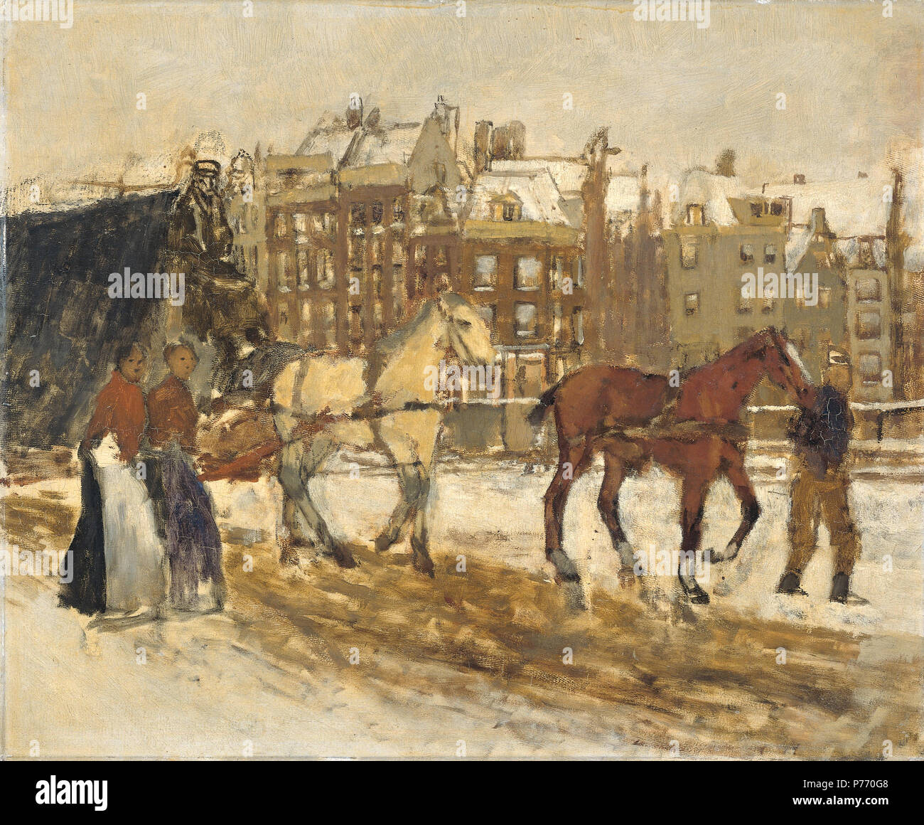 . Il Rokin in Amsterdam Maggio 1923 34 George Hendrik Breitner - Het Rokin te Amsterdam3 Foto Stock