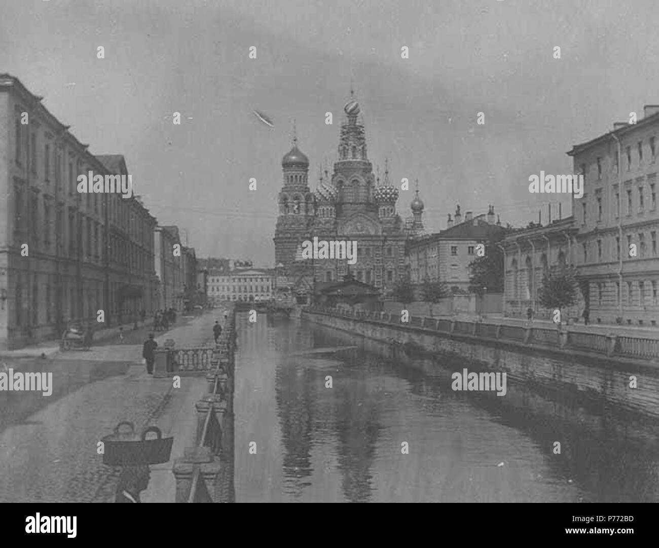 . Inglese: Chiesa del Salvatore sul sangue, San Pietroburgo, Russia, 1905 . Inglese: PH Coll 214.J20C . 1905 2 Cattedrale sul sangue, San Pietroburgo, Russia, 1905 (CHANDLESS 277) Foto Stock
