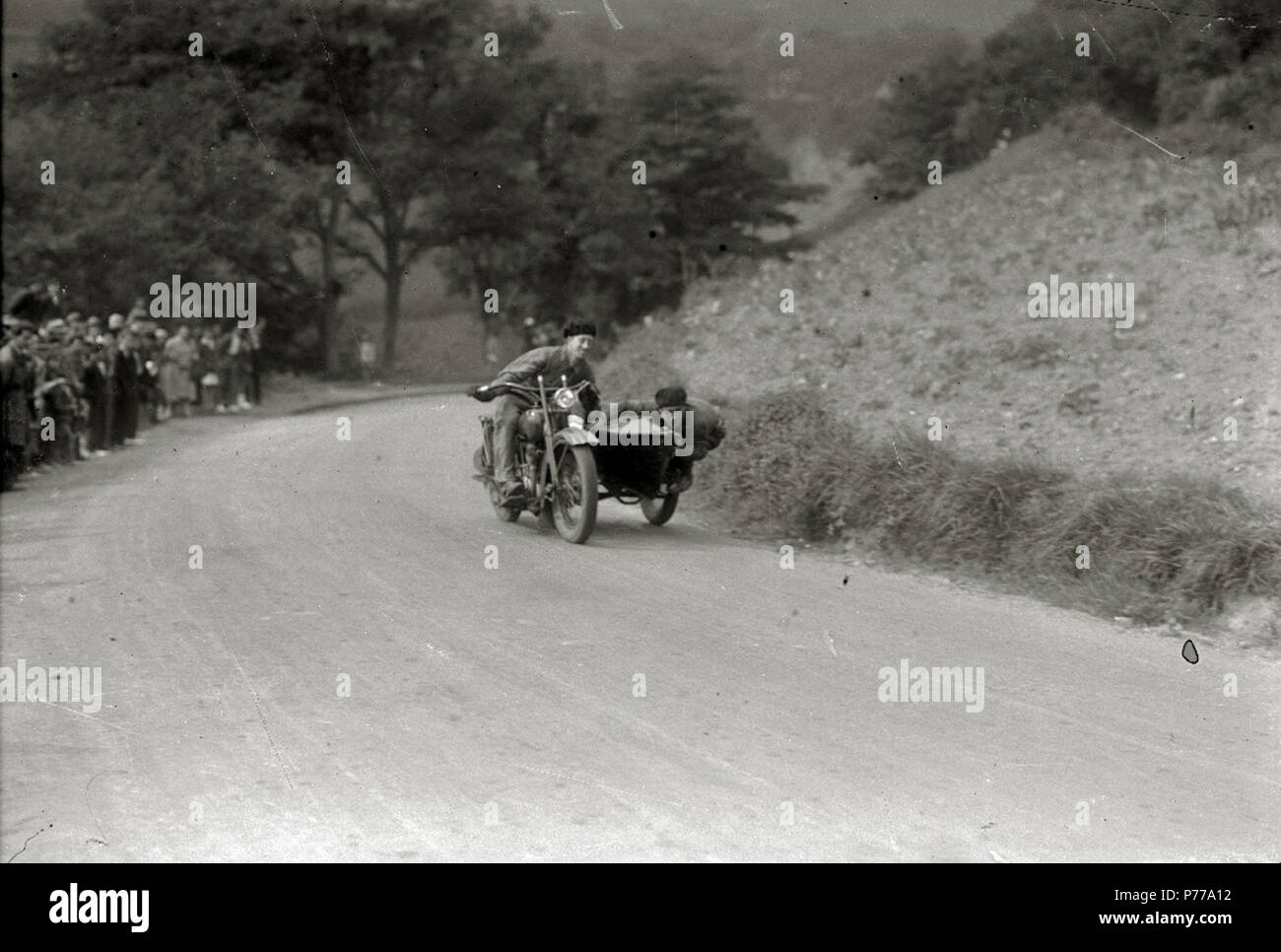 14 Carrera de automóviles y motocicletas en Igeldo (6 de 6) - Fondo Car-Kutxa Fototeka Foto Stock