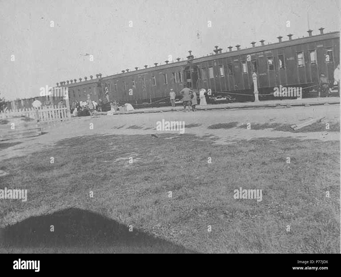 . Inglese: treno russo in Siberia, Russia, 1905 . Inglese: PH Coll 214.J6b . 1905 11 treno russo in Siberia, Russia, 1905 (CHANDLESS 253) Foto Stock