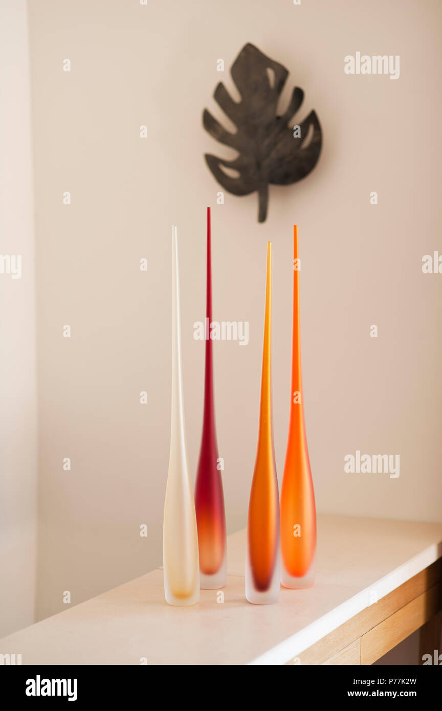 Sculture in vetro Foto Stock