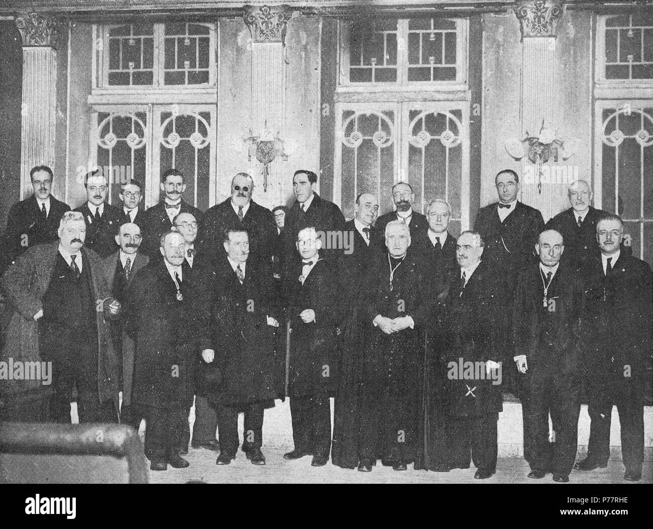 28 Elección de Eladio Rodríguez como presidente da Real Academia Galega, A Coruña, 20 de Novembro de 1926 Foto Stock
