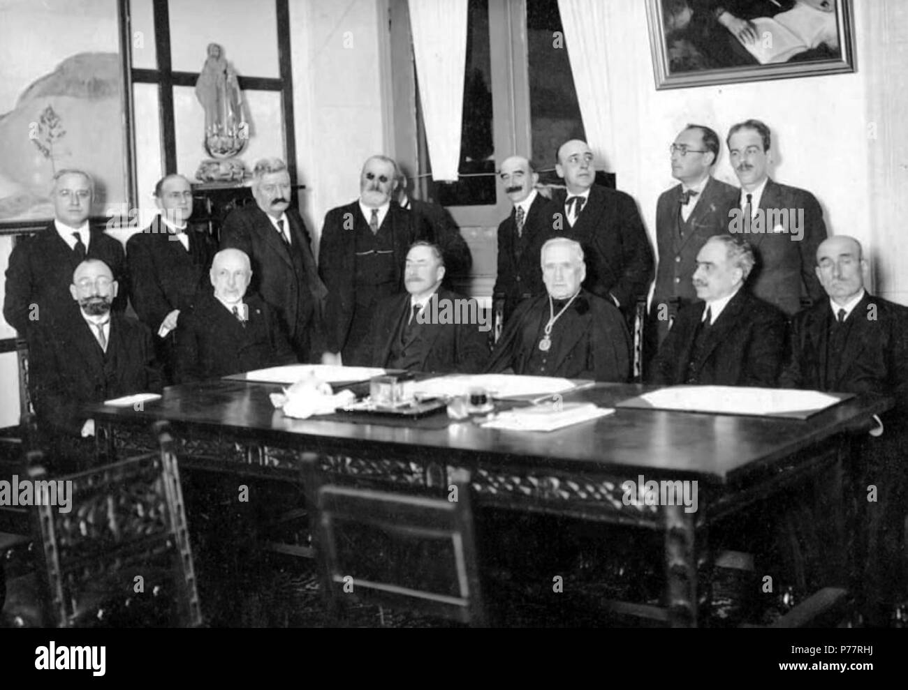 28 Elección de Eladio Rodríguez como presidente da Real Academia Galega, A Coruña, 20 de Novembro de 1926 (2) Foto Stock