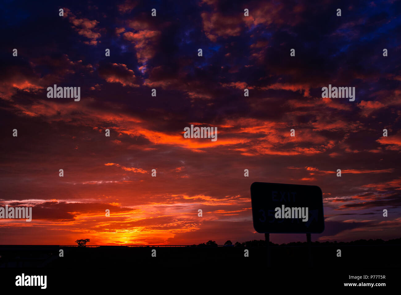 L'uscita 55 Foto Stock