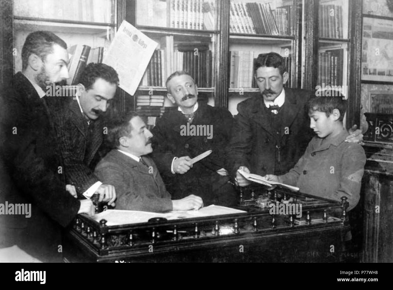 55 Revista Gallega, redacción, 1905 Foto Stock