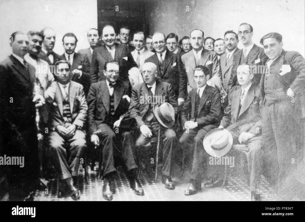 4 A Coruña. Antón Villar Ponte, Castelao, Lugrís Freire, Plácido Castro... Foto Stock