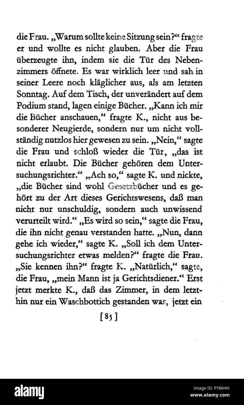 21 De Kafka Prozeß 085 Foto Stock