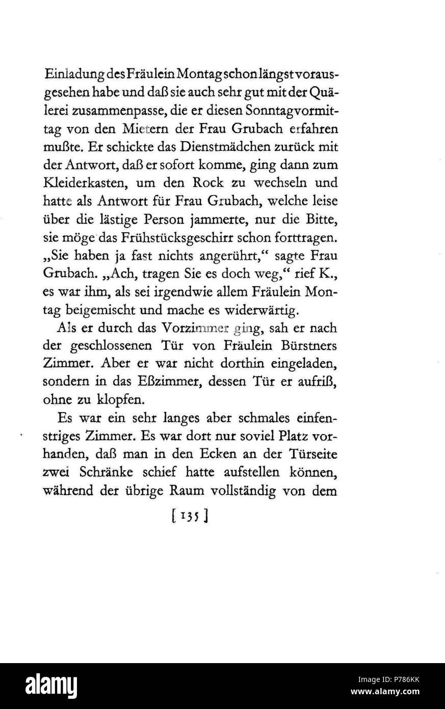 21 De Kafka Prozeß 135 Foto Stock