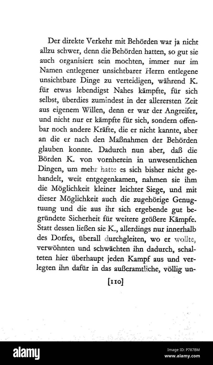 23 De Kafka Schloß 110 Foto Stock