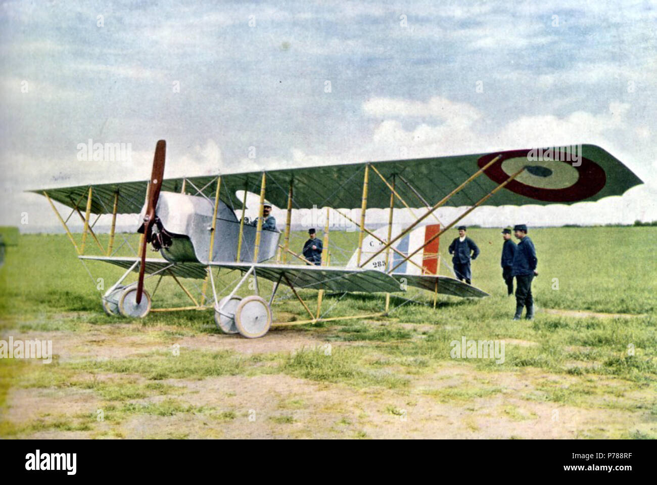 34 Gervais-Courtellemont französisches Kampfflugzeug 1914 001 Foto Stock