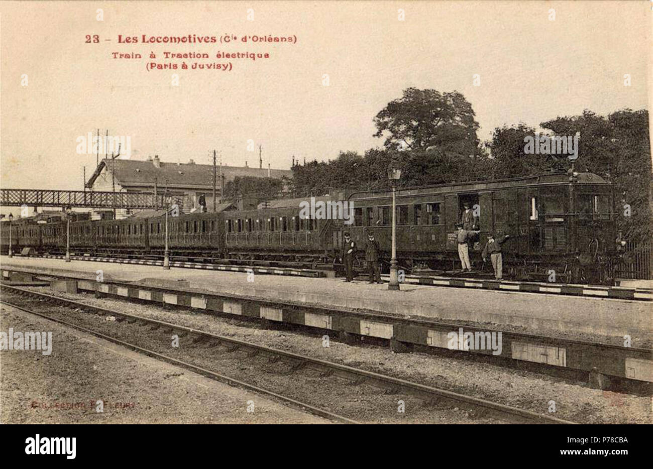 Francais Automotrice Po Ae 3 De La Ligne De Paris Austerlitz A Juvisy 1904 Circa 1904 52 Po Ae 3 Foto Stock Alamy