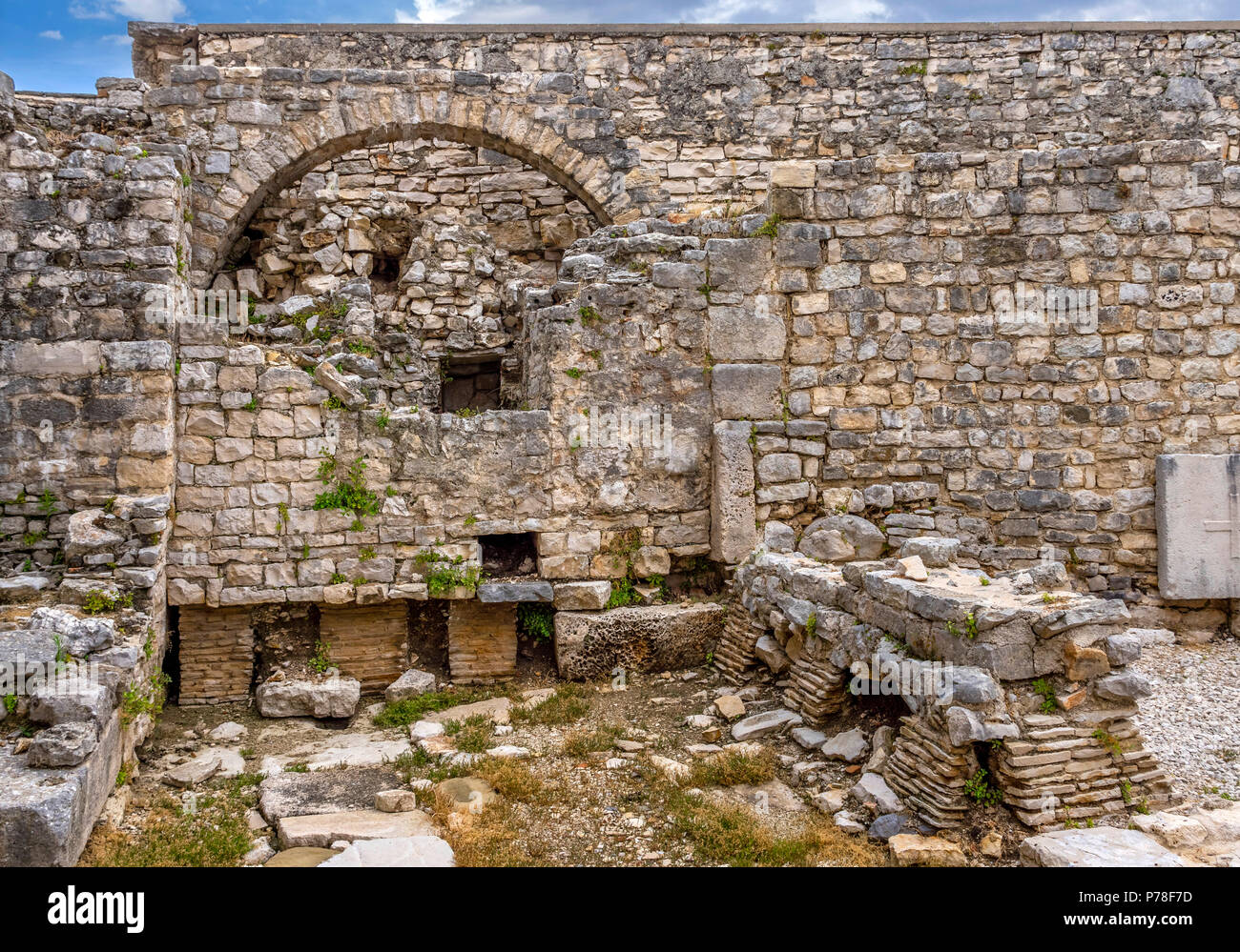 Basilica Eufrasiana, patrimonio mondiale dell UNESCO, Parenzo in Istria, Croazia, Europa Foto Stock