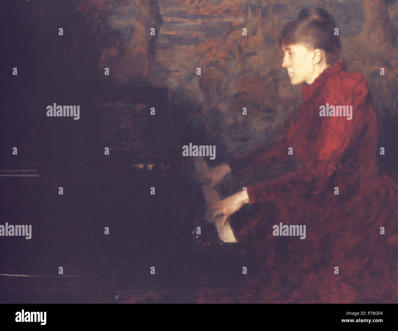 Erika Nissen (1845-1903) . circa 1890 10 Erik Werenskiold - Erika Nissen Foto Stock