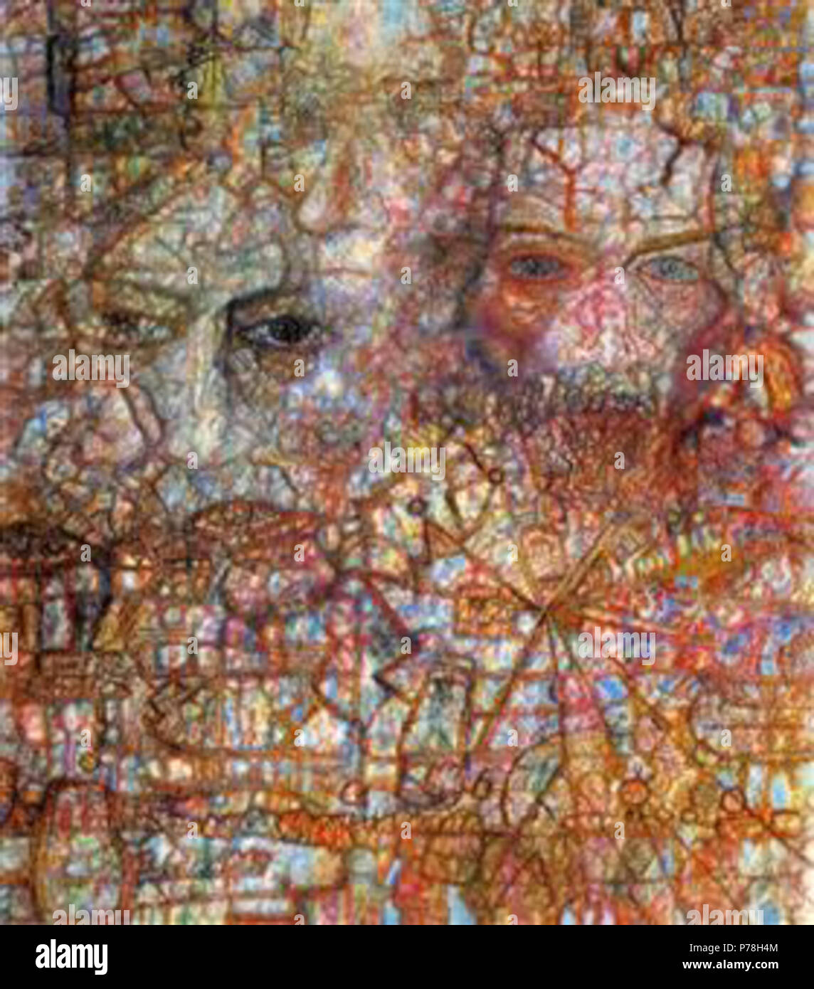 Il lavoro di Pavel Filonov . prima di 1941 12 Filonov - facce-1940 Foto Stock