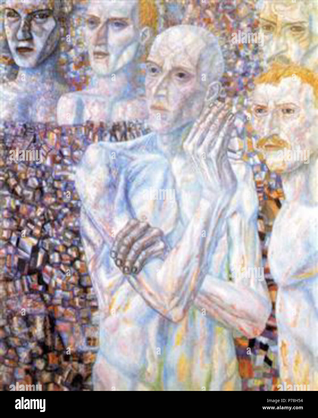 Il lavoro di Pavel Filonov . prima di 1941 12 Filonov - facce-1940-1 Foto Stock