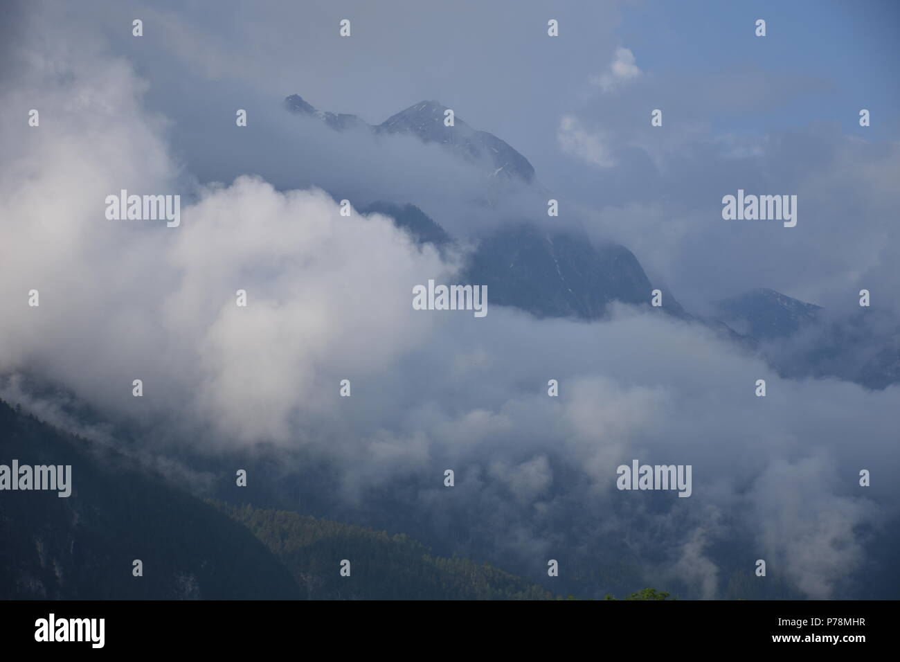 Morgenstimmung in den Lienzer Dolomiten Foto Stock