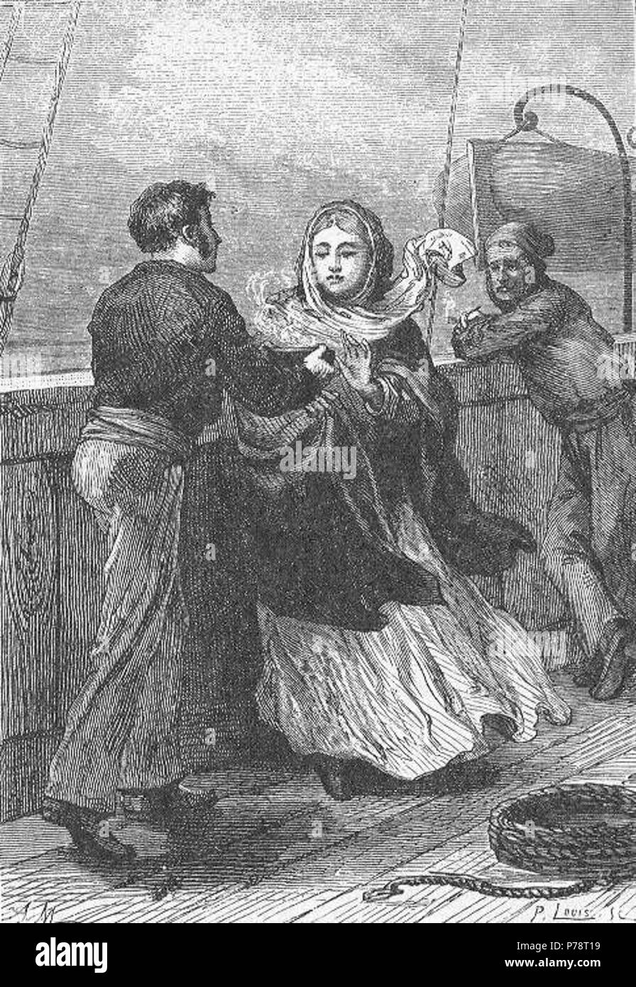 Inglese: una illustrazione da Jules Verne รจ 'racconto un inverno ...