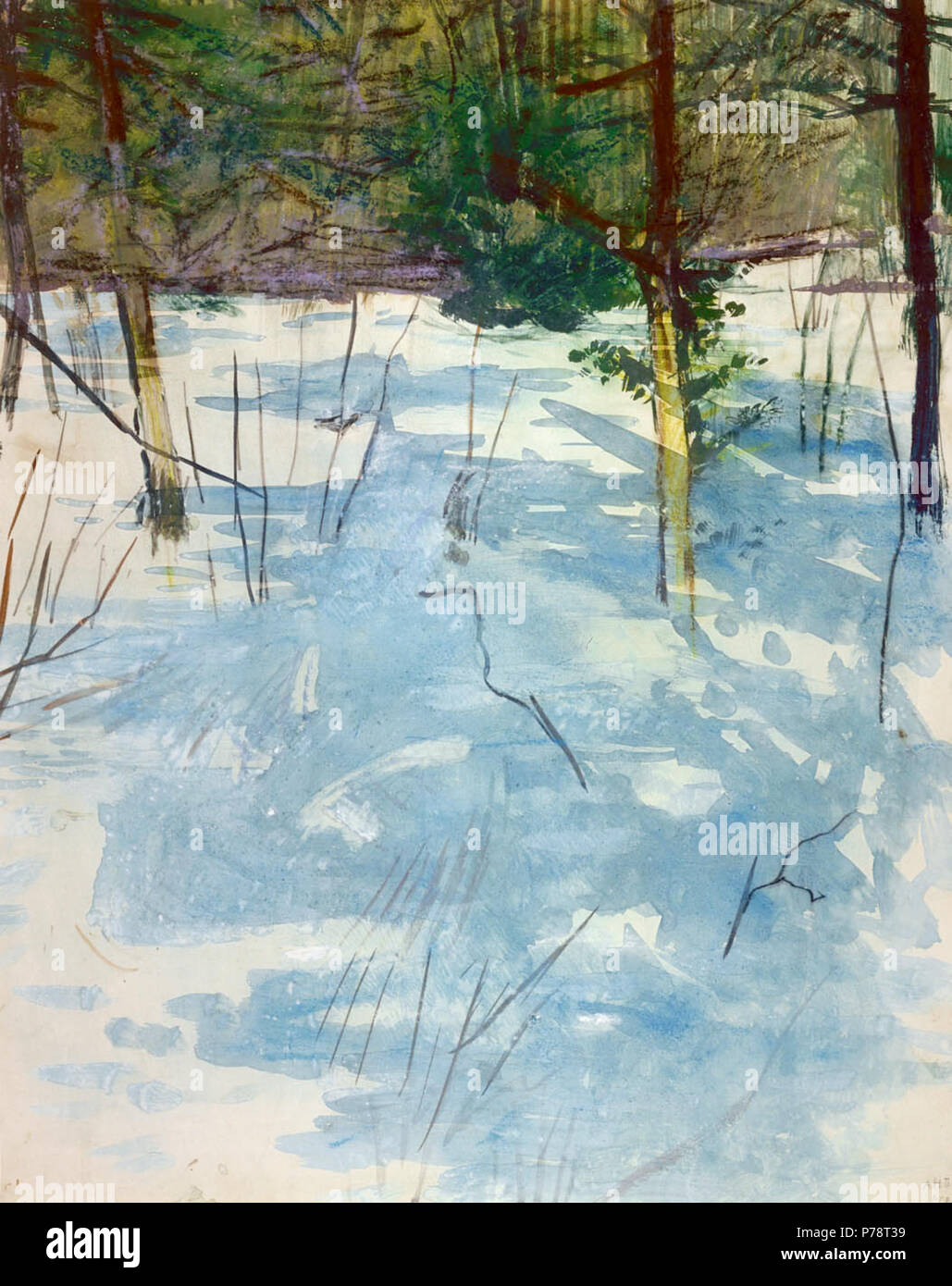 . Inverno, Monadnock N/A 3 Abbott Thayer Handerson - Inverno - Monadnock 1929.6.133 - Smithsonian American Art Museum Foto Stock