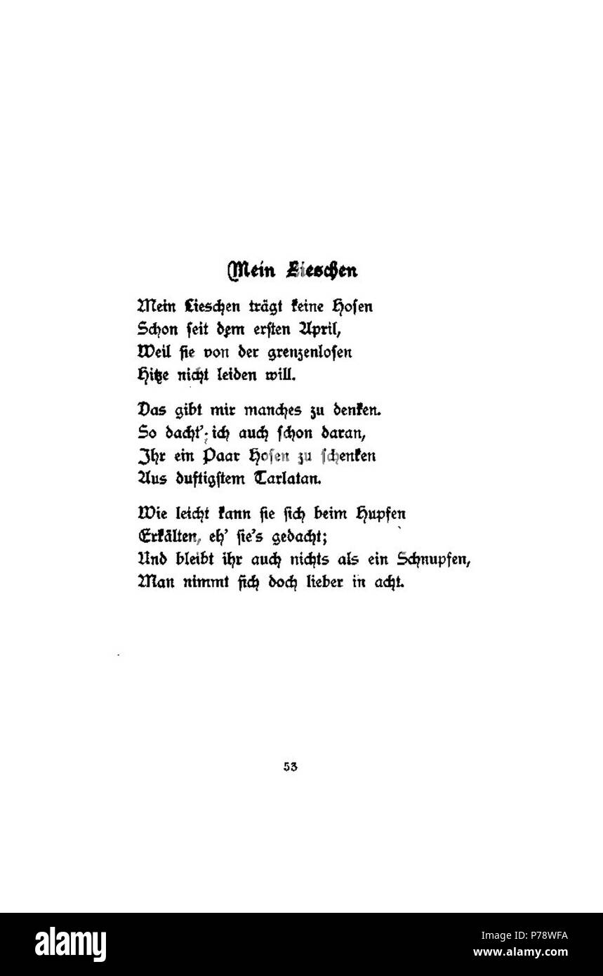 . Die Vier Jahreszeiten. Gedichte. N/A 16 Die Vier Jahreszeiten 053 Foto Stock