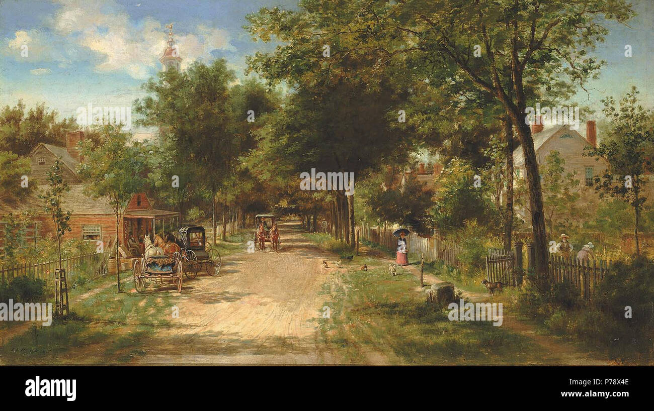 . Il Paese Store 1885 18 Edward Lamson Henry - Il Paese Store - 1979.5.5 - Smithsonian American Art Museum Foto Stock