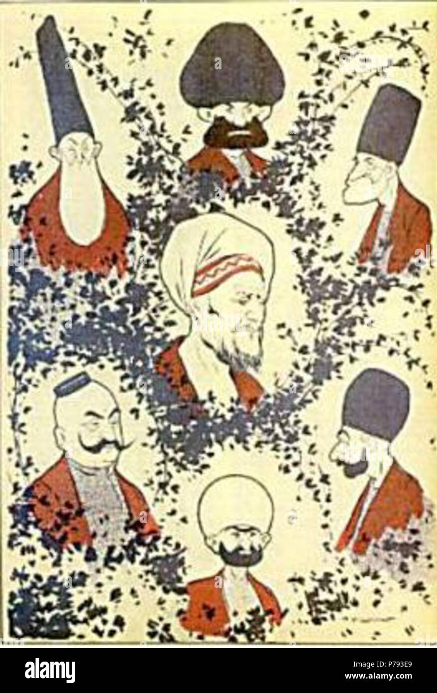 Inglese: mondo musulmano (il nostro responsabile nazionale marcia) Molla Nasreddin, n. 29. 1907. P. 8 . 1907 51 Shmerling. Mondo musulmano (il nostro responsabile nazionale marcia). Molla Nasreddin, No.29. 1907 Foto Stock