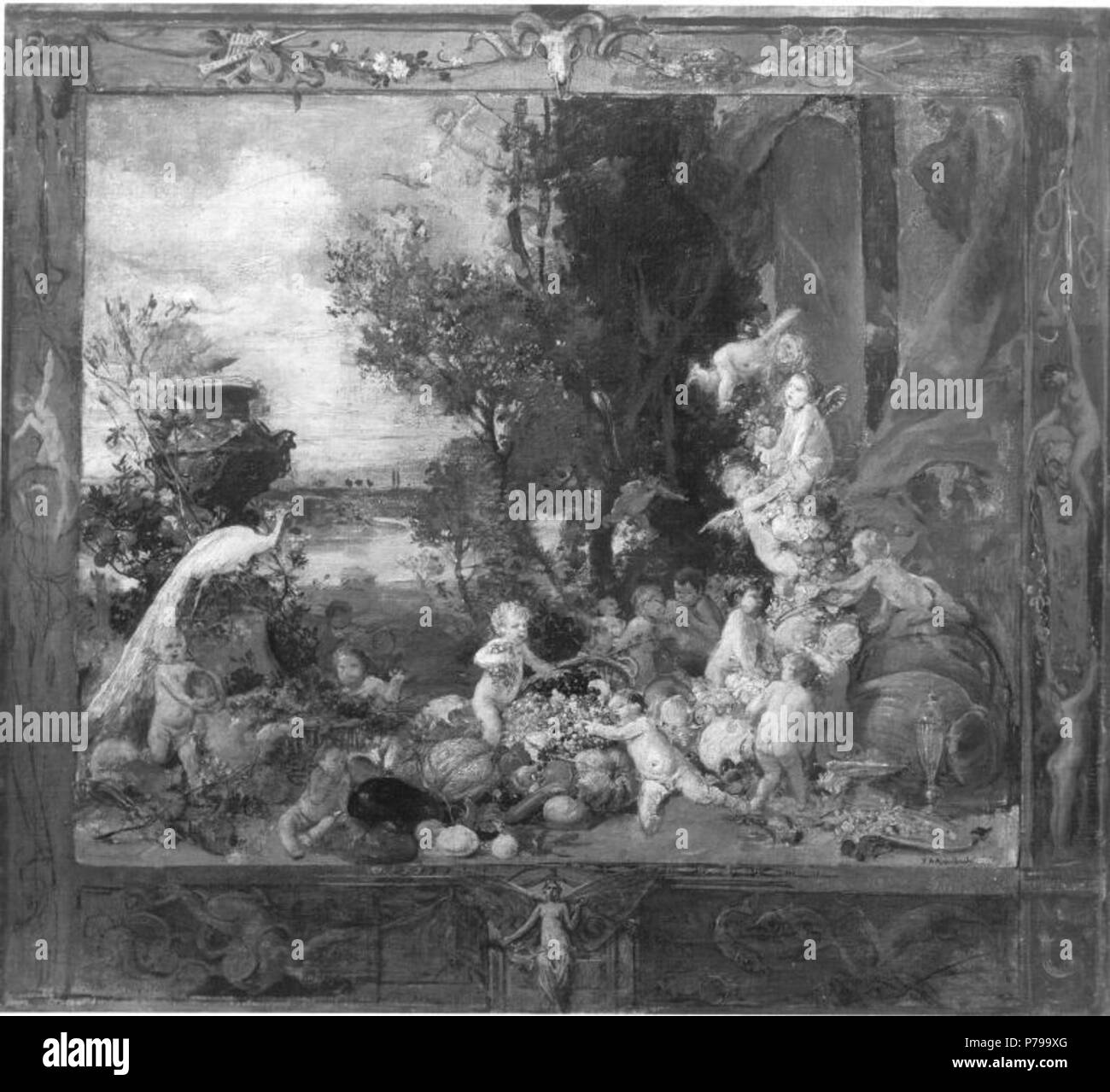 . Theatervorhang 1889 21 Friedrich August Kaulbach - Theatervorhang - 12205 - Stato Bavarese raccolte di pittura Foto Stock