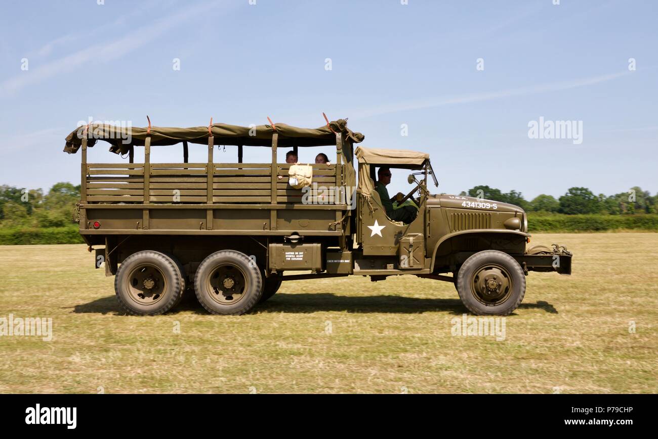 Guerra Mondiale 2 U.S Army GMC Prestone-44 carrello merci Foto Stock