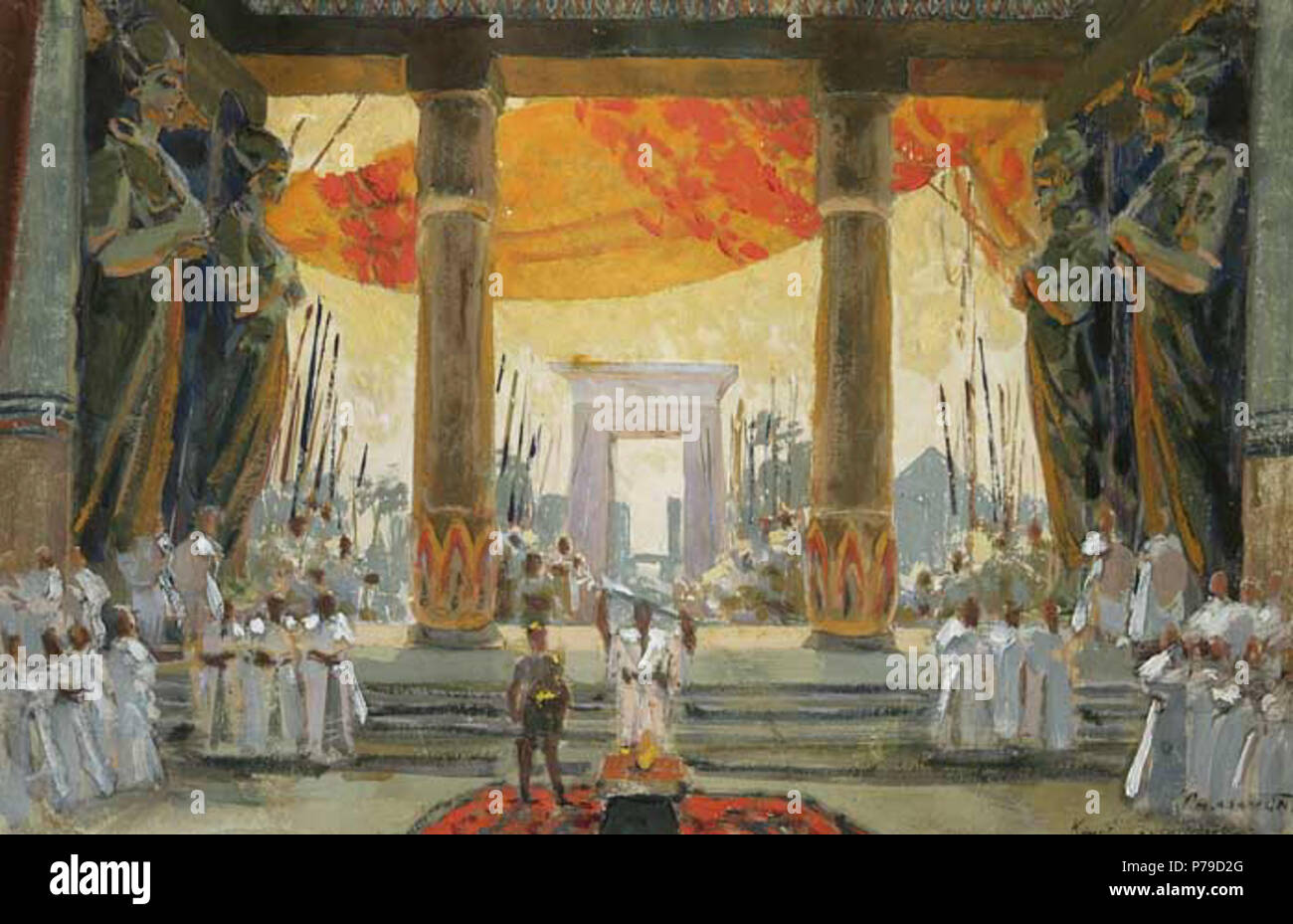 37 Konstantin Korovin Bühnenbild Salambo 1910 Foto Stock