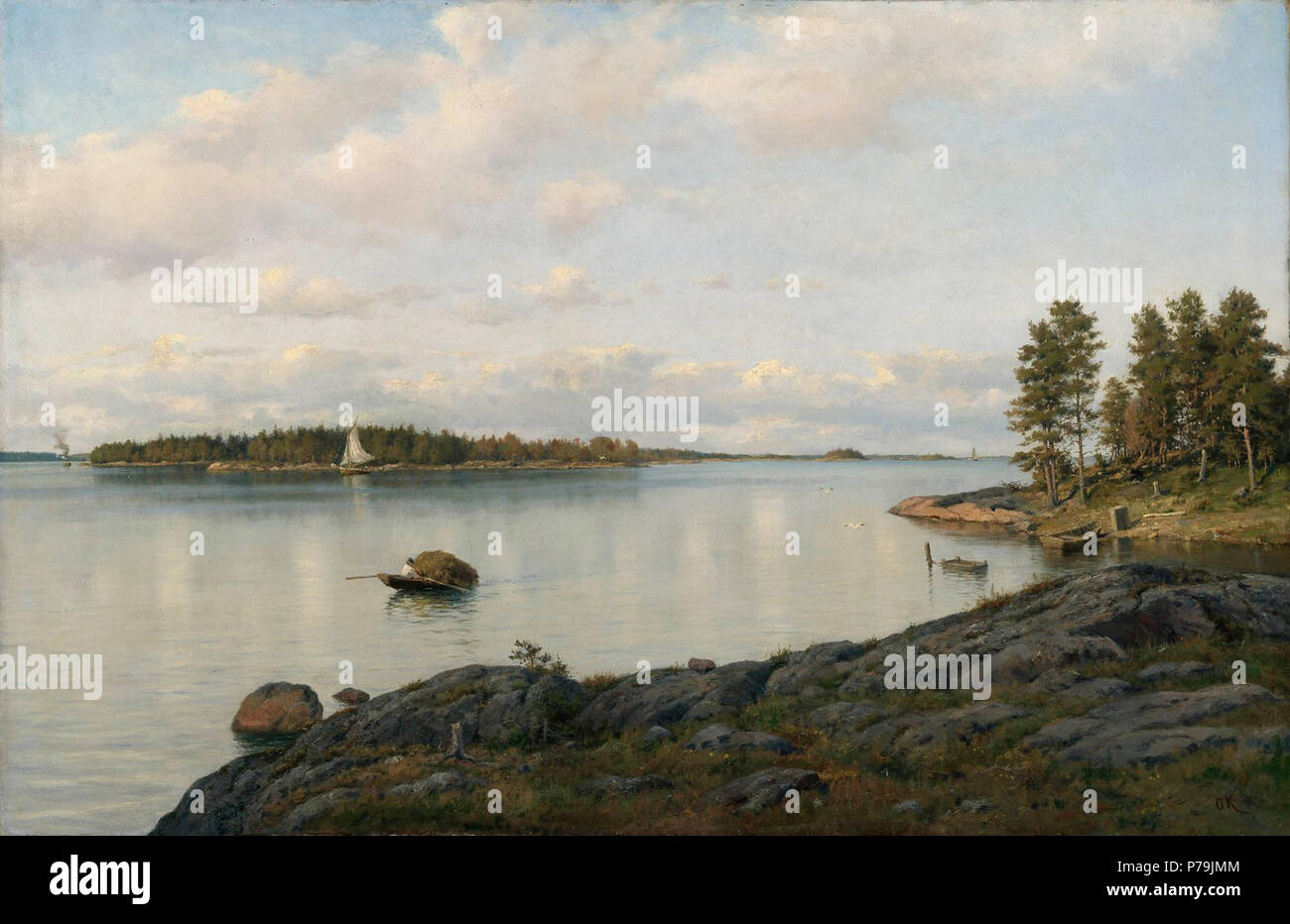 . Saaristolaisaihe N/A 61 Oscar Kleineh - Saaristolaisaihe - un-1994-196 - Finnish National Gallery Foto Stock