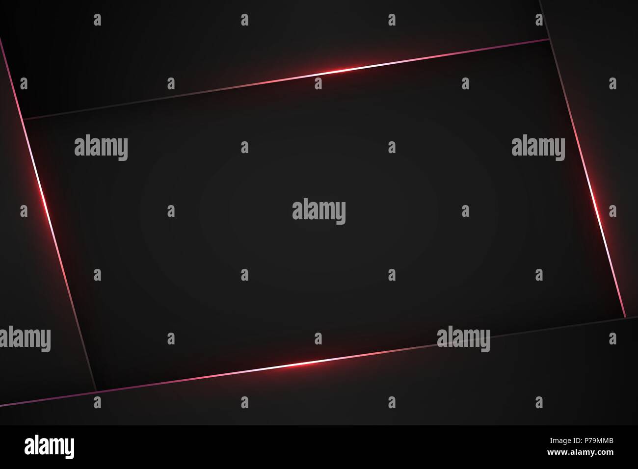 Nero moderno vettore sfondo. Abstract tech design Illustrazione Vettoriale