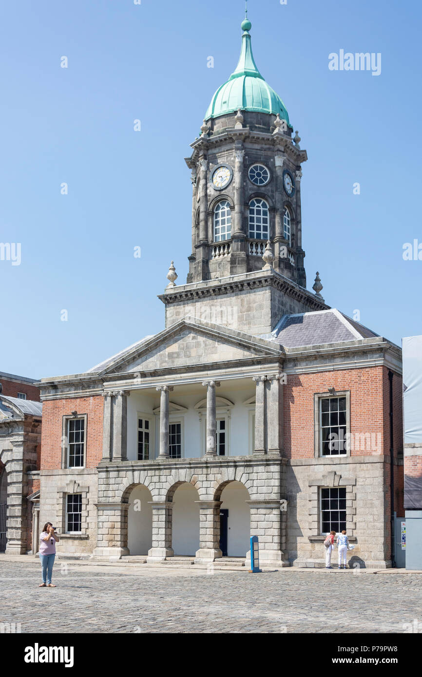 Bedford Hall, il grande cortile, il Castello di Dublino, Dame Street, Temple Bar di Dublino, Provincia di Leinster, Repubblica di Irlanda Foto Stock