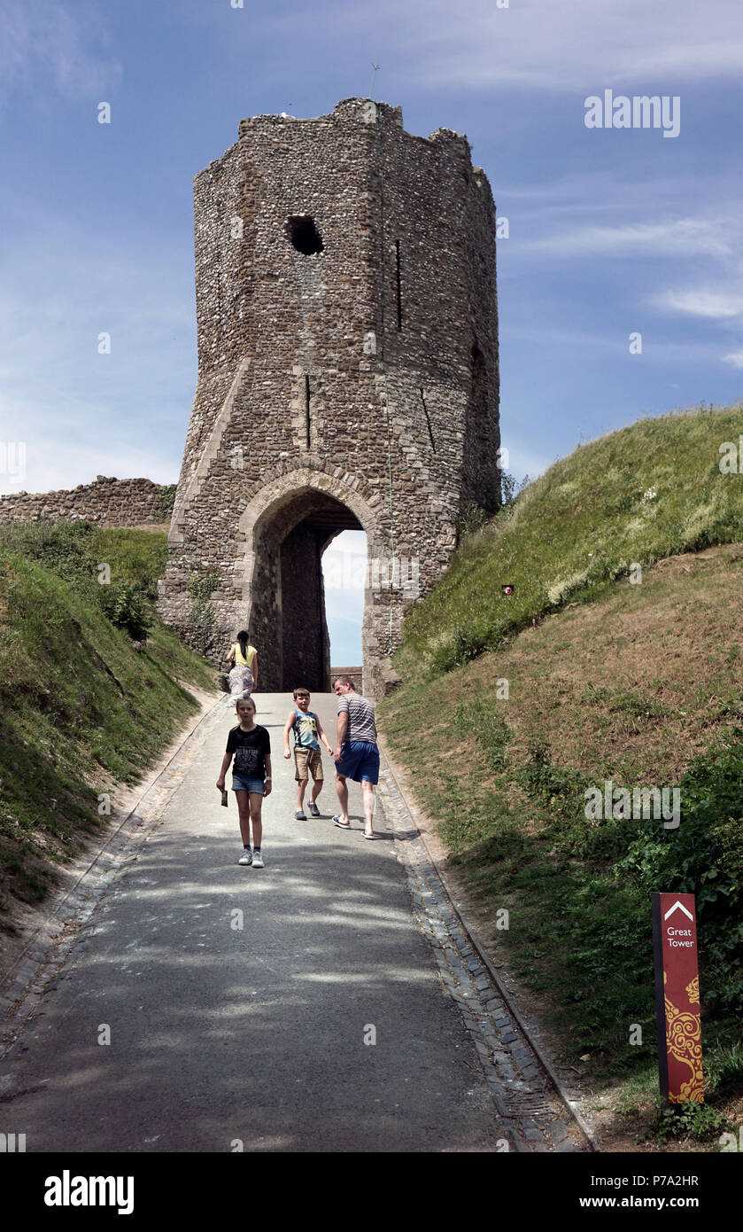 Il castello di Dover nel Kent England Foto Stock