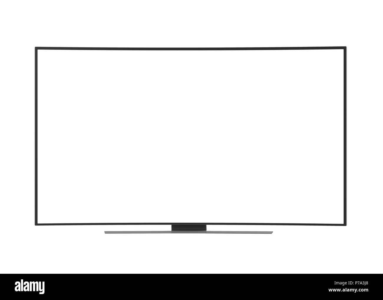 Schermo televisivo isolato Foto Stock