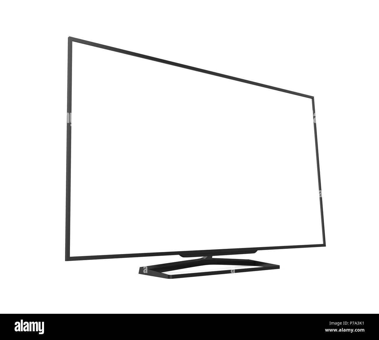 Schermo televisivo isolato Foto Stock