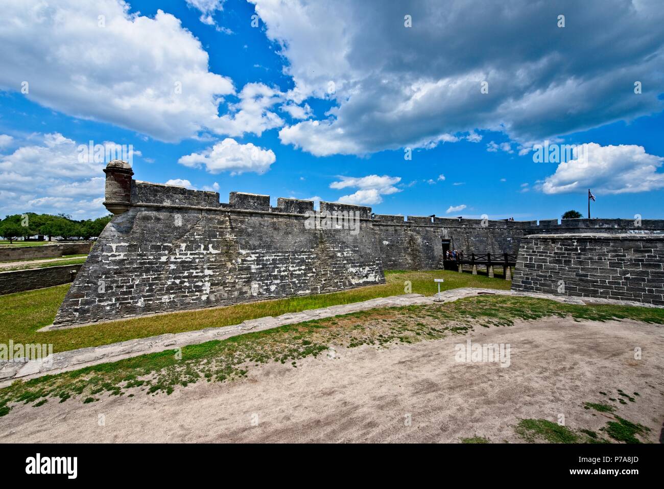 Castillo de San Marcos in Sant'Agostino, Florida USA Foto Stock