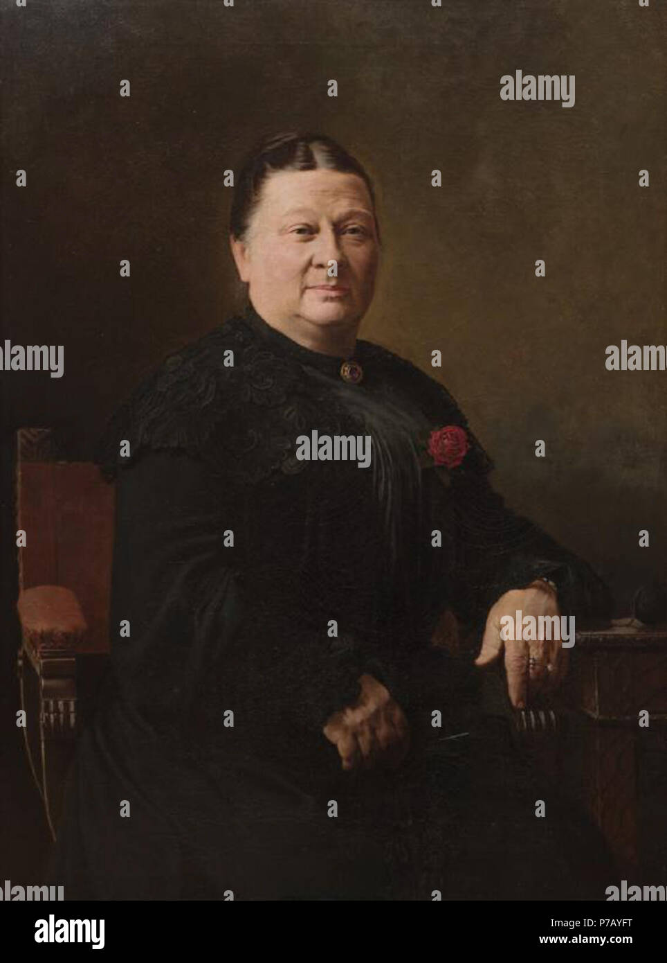 . Ritratto di Signora John Endean 1905 53 Louis John Steele - Ritratto di Signora John Endean - 1957-8 - Auckland Art Gallery Foto Stock