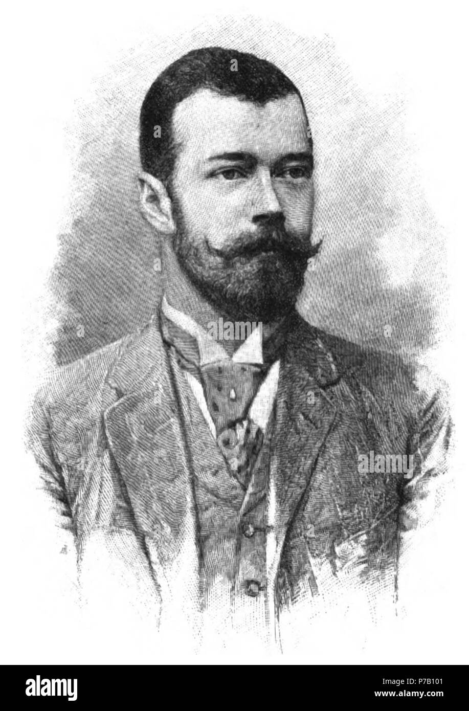 59 Nicholas II., lo Zar di Russia (Uhlenhuth) Foto Stock