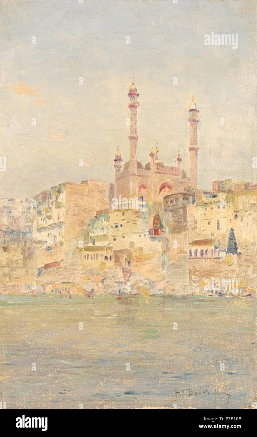 Inglese: Istanbul. Olio su tela. 40,5 x 26 cm (16 x 10 1/4 in.). Collezione privata : . , . 40,5 26 . . Inizio del 1900 / 1900 . 59 Nikoilay Dubovskoy Istanbul Foto Stock