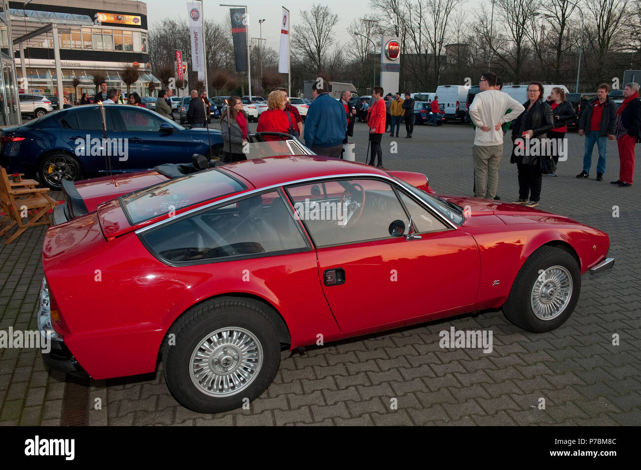 Alfa Romeo GTV classic car, berlina, sportscar, V6, costruito 1974-1986, al cambio Foto Stock